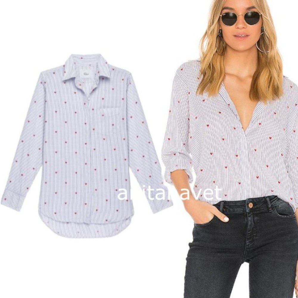 RAILS Taylor Heart Stripe Shirt